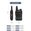 2PCS BF-T99 Mini Kids Walkie Talkie Upgraded BF-T1 UHF Ham Radio Bft1 HF Transceiver Bf T1 Woki Toki Amateur Radio Station