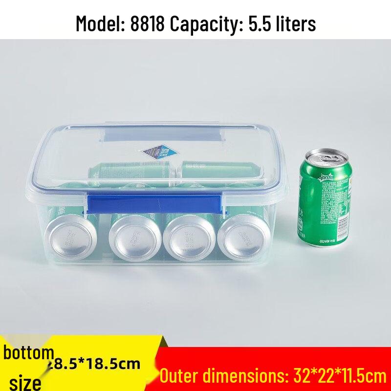 ZISIZ Rectangular Plastic Food Storage Container