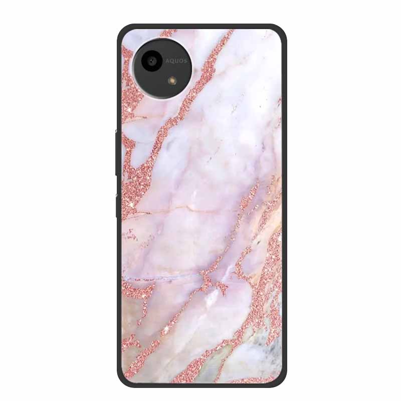 

Case For SHARP AQUOS WISH4 Marble TPU Soft Silicone Back Cover SharpSmartphones SH-52E Phone Cases Protector Mica Painted Capa -SHARP AQUOS WISH4