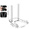 Transparent Adjustable Acrylic Display Stand 6 Inch for Plates Photos Artworks with Customizable Angle and Easy Setup