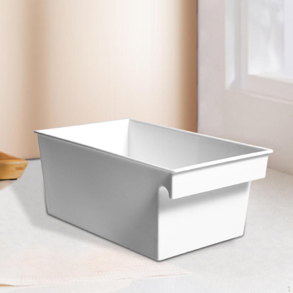 Food Storage Bin Cabinet Organizer Shelf Basket Nordic Refrigerator with Handle for Closet