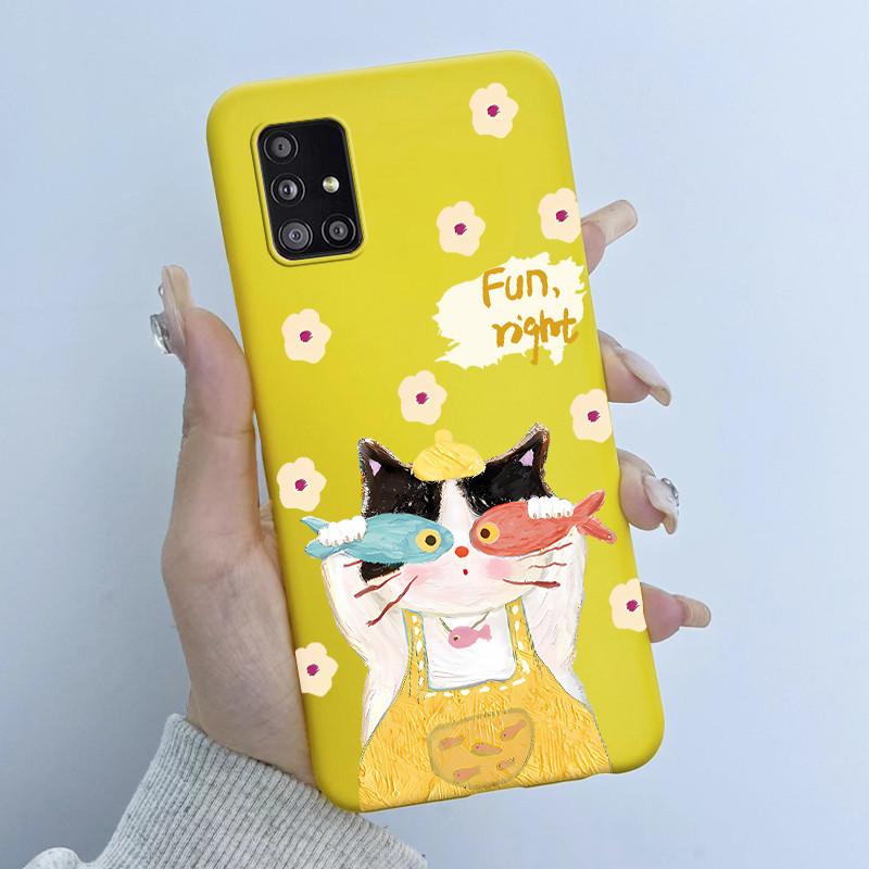 For Samsung Galaxy A51 A71 5G Phone Case Butterfly Girl Soft Silicone TPU Back Housing SM-A516B A516N A516V A716V A716U Covers