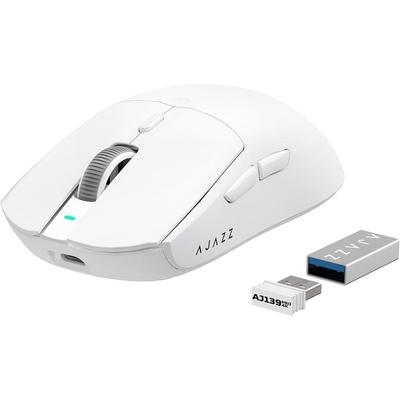 [Ajazz] AJ139PRO 4K Gaming Mouse Dual Mode, 65g, 26000 DPI (White)