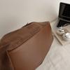 PU Leather Suede Tote Bag Solid Color Underarm Bag Waterproof Matte PU Handbag  Autumn and Winter