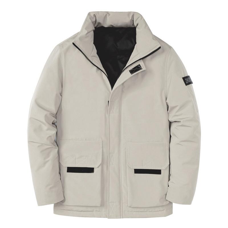 

Зимняя мужская новая корейская версия белой утиной пуховой куртки, утолщенная и теплая, универсальная куртка для пары M