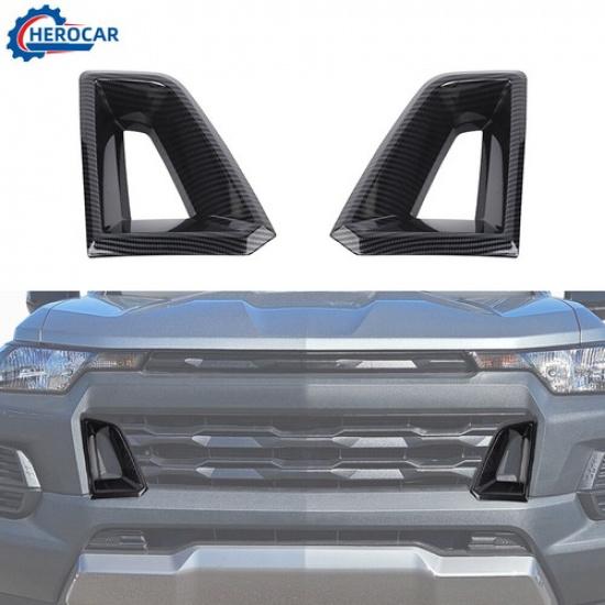 Декоративная накладка на решетку переднего бампера из углеродного волокна для Chevrolet Colorado 2024 25