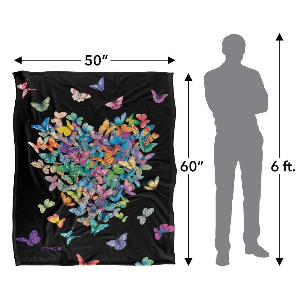 Royce McClure Wildheart Silky Butterflies Supersoft Blanket
