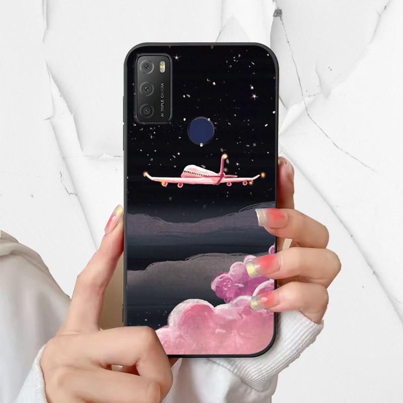 For Alcatel 1S 2021 Case 6025H 6025D Fashion Silicone Soft TPU Phone Cover For Alcatel 1 S 2021 1S(2021) Case Funda Coque Bumper