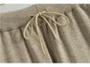 Women's Trendy Two-Piece Set: Drawstring Fake Two-Piece Sweater & Wide-Leg Pants - Long-Sleeved Knitwear for Spring & Autumn