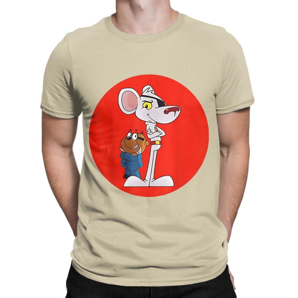 Danger Mouse Fan Tribute Poster Design Today Graphic Funny 100 Cotton TShirt Danger Mouse Tops Tees For Unisex