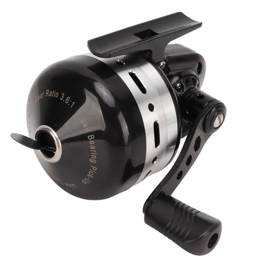 Fishing Spinning Reel Stainless Steel Metal Black 3.6:1 Gear Ratio Baitcasting Fishing Reel for Freshwater Saltwater
