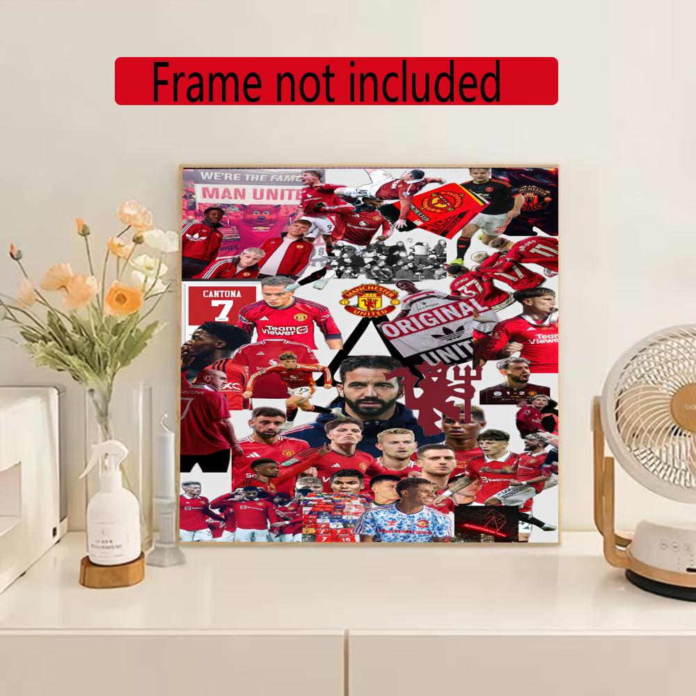 Manchester 5D Diy Diamond Painting Round Diamond Diy Frameless Holiday Artwork Suitable For Home Office Wall Decoration