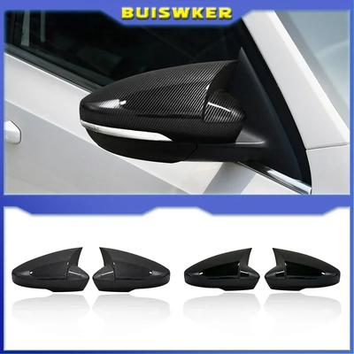 Side Wing Mirror Caps Cover Sticking For Skoda Octavia Mk3 A7 5E 2014 2015 2016 2017 2018 2019 For VW T-ROC 2017-2019