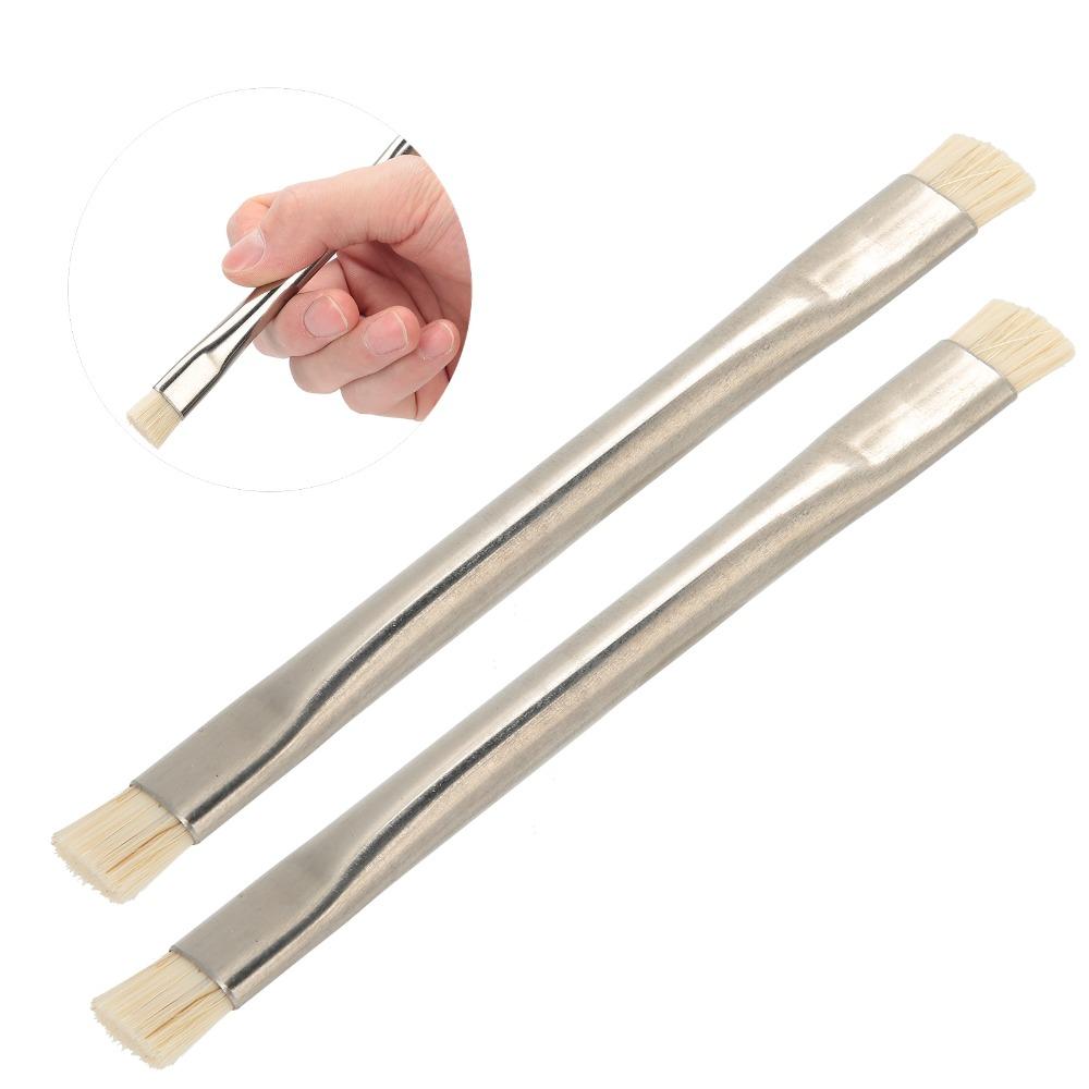 2Pcs Short Bristle ESD Safe Motherboard Cleaning Brush Metal PCB Board Cleaner  Phone Accessories