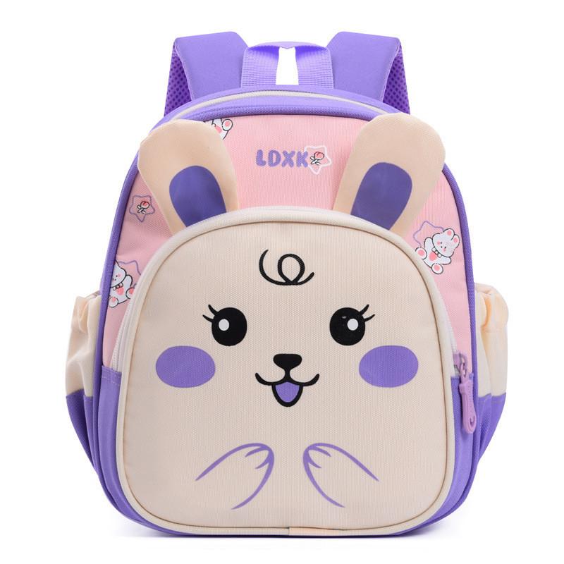 Adorable Cartoon Backpack For Kids Oxford Cloth Lightweight School Bag Cute
