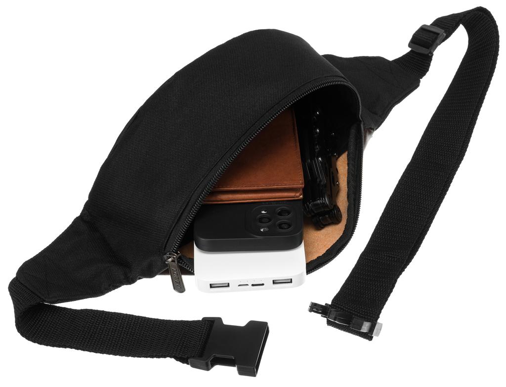 WB05A-BLACK/BROWN Waist Bag