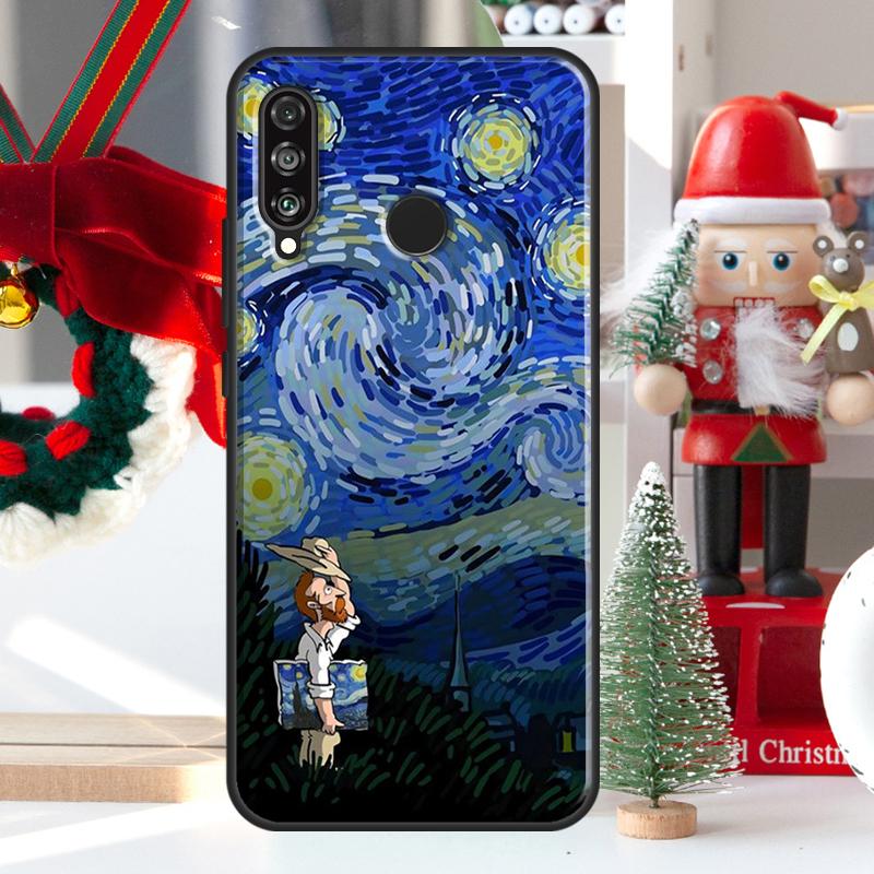 Van Gogh Starry Sky For Huawei Nova 5T 9 10 SE 7i 8i 11i 12i Y73 Y72 Y61 Y91 Y60 Y70 Y90 P20 P40 P30 Lite Case