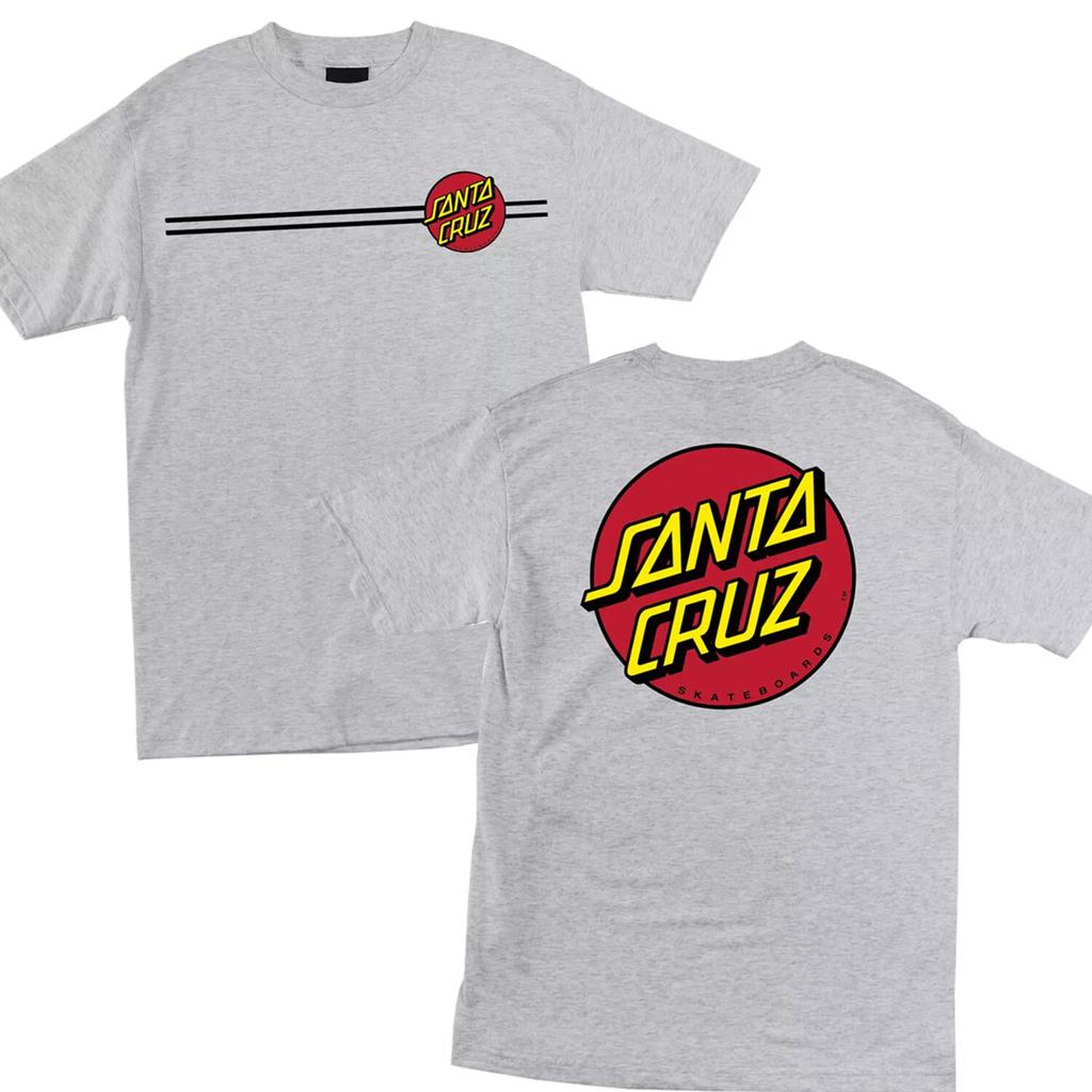 T Shirt Classica Santa Cruz Dot Skateboard Grigio
