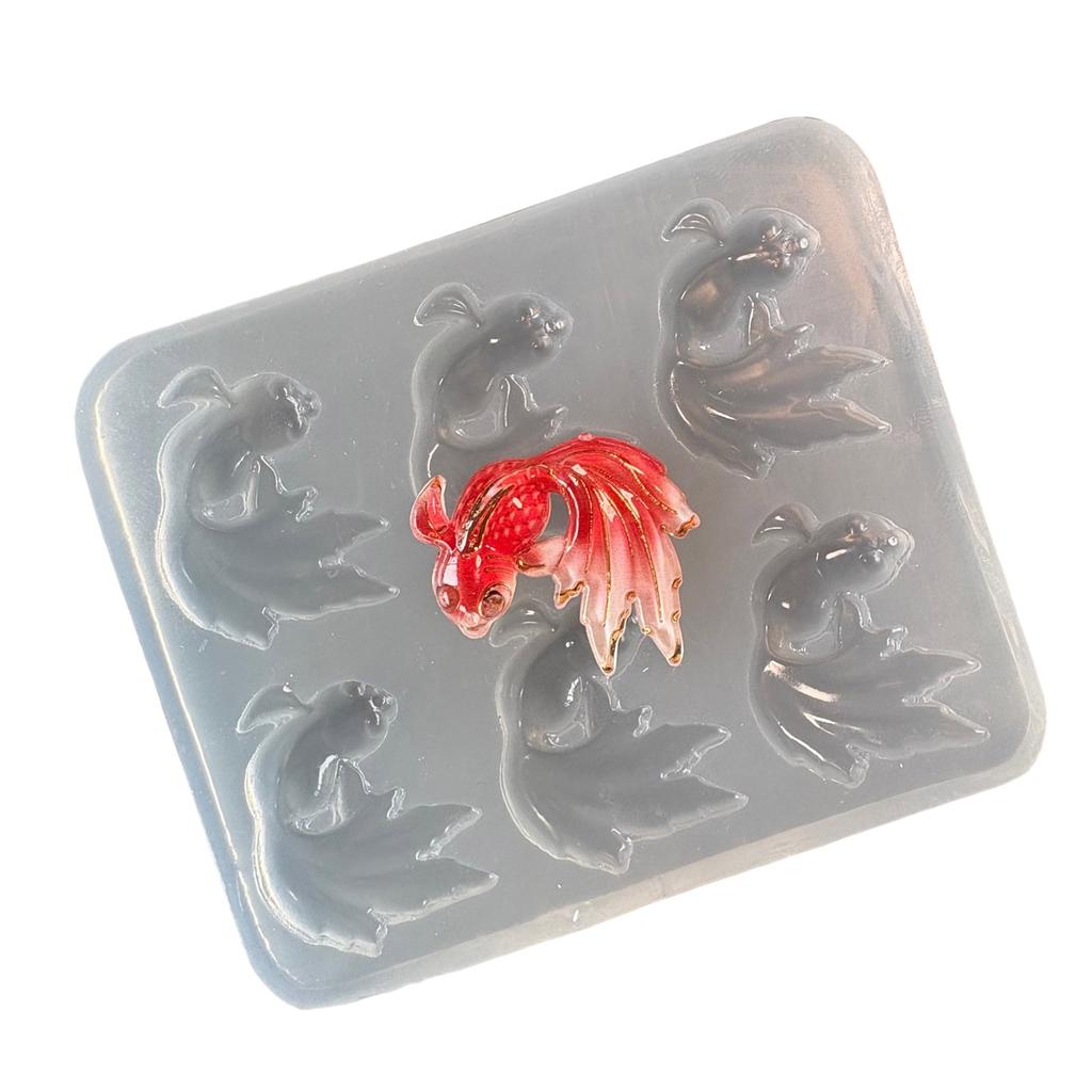 High Detail Silicone Fish Mold For Resin Keychains Jewelry Making Crafting Art Supplies With Realistic Texture