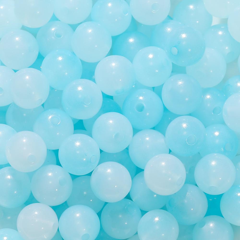 

50pcs 8/10mm Colorful Imitation Jade Beads Round Acrylic Loose Spacer Bead for DIY Bracelet Necklace Jewelry Making Accessories 8mm x 50pcs