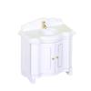 1Pcs Doll House Miniature Bathroom Sink Cabinet Prop Realistic 1/12 Scale Dollhouse Simulation Wash Basin Toy Diy Accessories