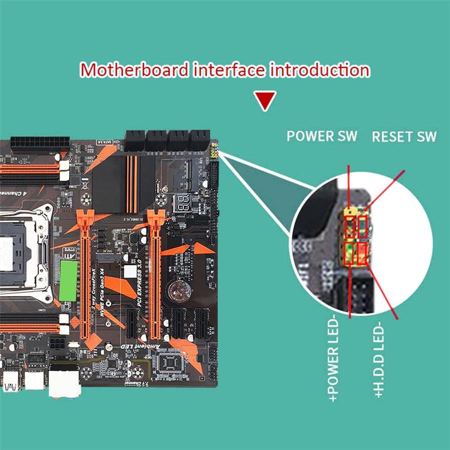 X99 D3 Four-Channel Memory Slot Cpu Support Gigabit Network Card