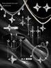 Four-Pointed Star Women's Necklace - Light Luxury & Original Design Clavicle Pendant