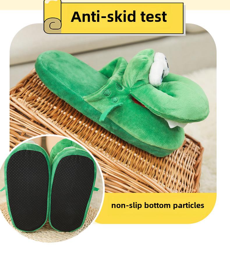 TikTok Style Funny Crocodile Mouth-Opening Fish Slippers - Xiao Di Crocodile Slippers for Dancing