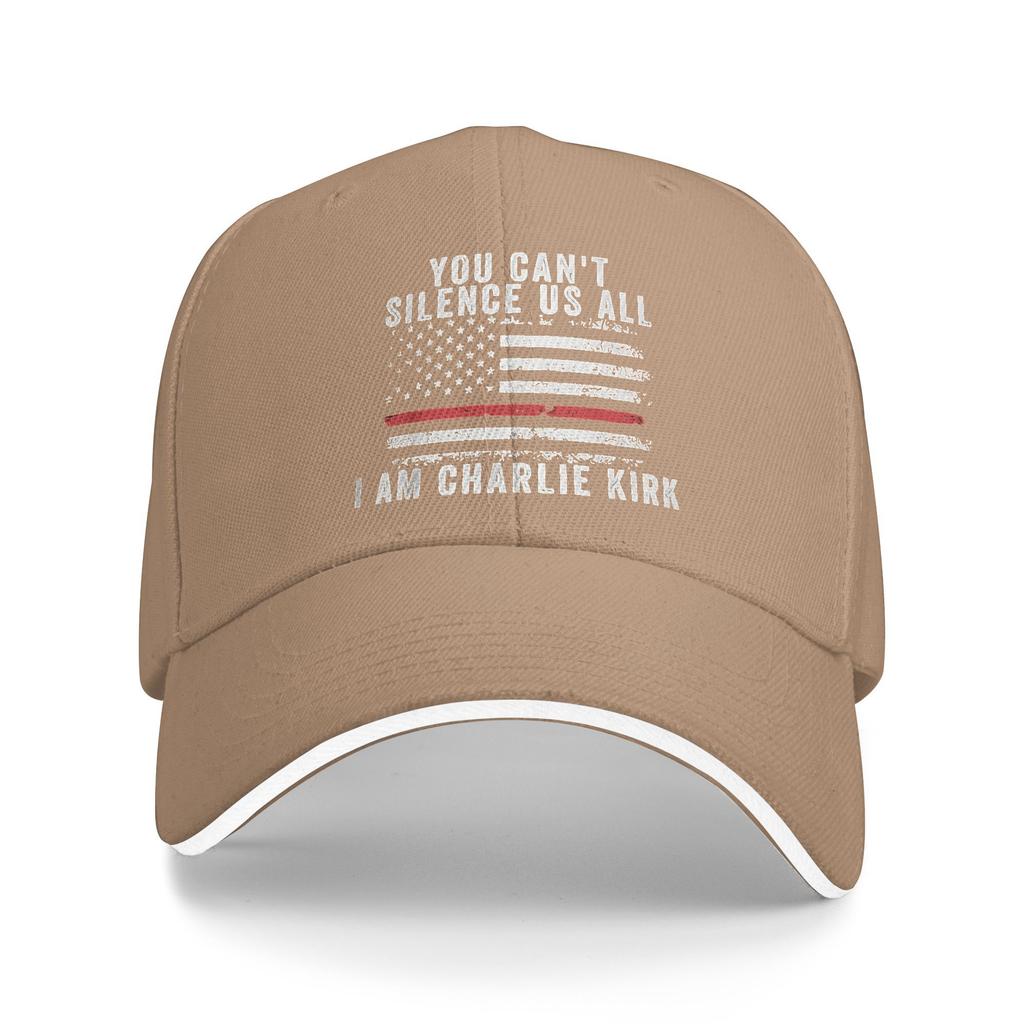 Sommer Du Kannst Uns Nicht Alle Zum Schweigen Bringen Ich Bin Charlie Kirk Baseballkappe Wandern Angeln Streetwear Design Trucker-Mütze Partner Baseballkappen
