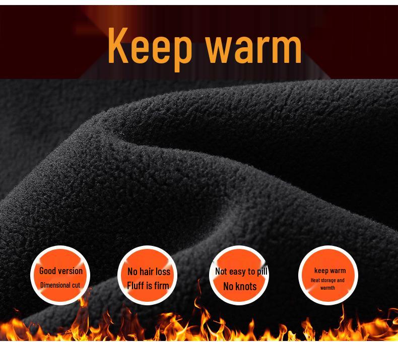 Pánská trendy fleecová mikina se stojáčkem, L-9XL, na podzim/zimu