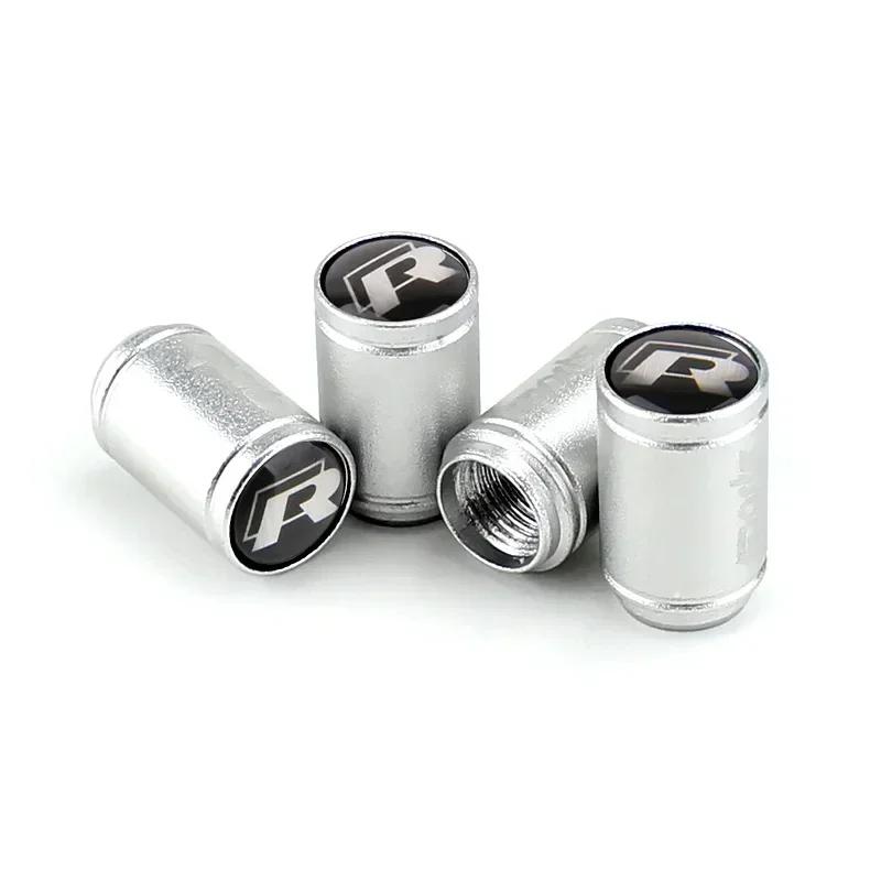 Para VW Novos 4PCS Tampas de Válvula de Ar para Pneu de Roda de Carro Cobertura de Haste Para Volkswagen Passat Santana Touareg Tiguan GTI Rline Bora Jetta Bee