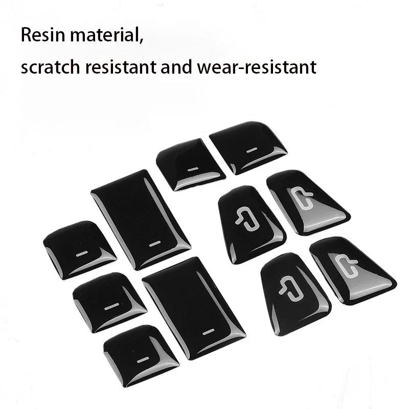 For Tesla Model 3 Model Y 2017-2023 11pcs Car Window Switch Button Decoration Sticker Door Button Sticker Interior Accessories
