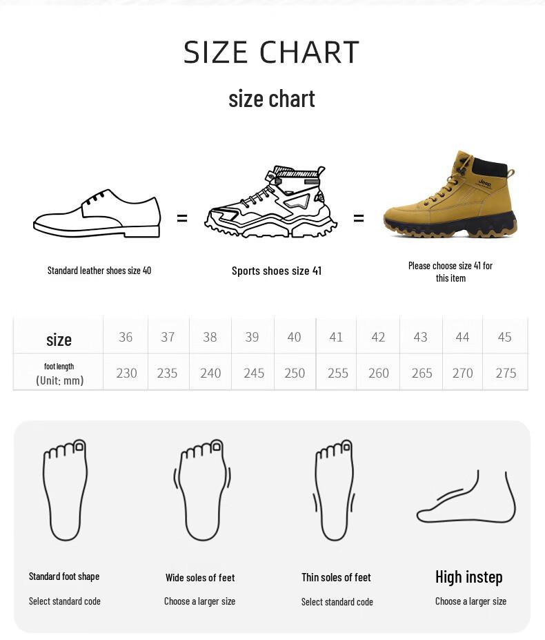 Jeep Men's High-Top Sports Shoes