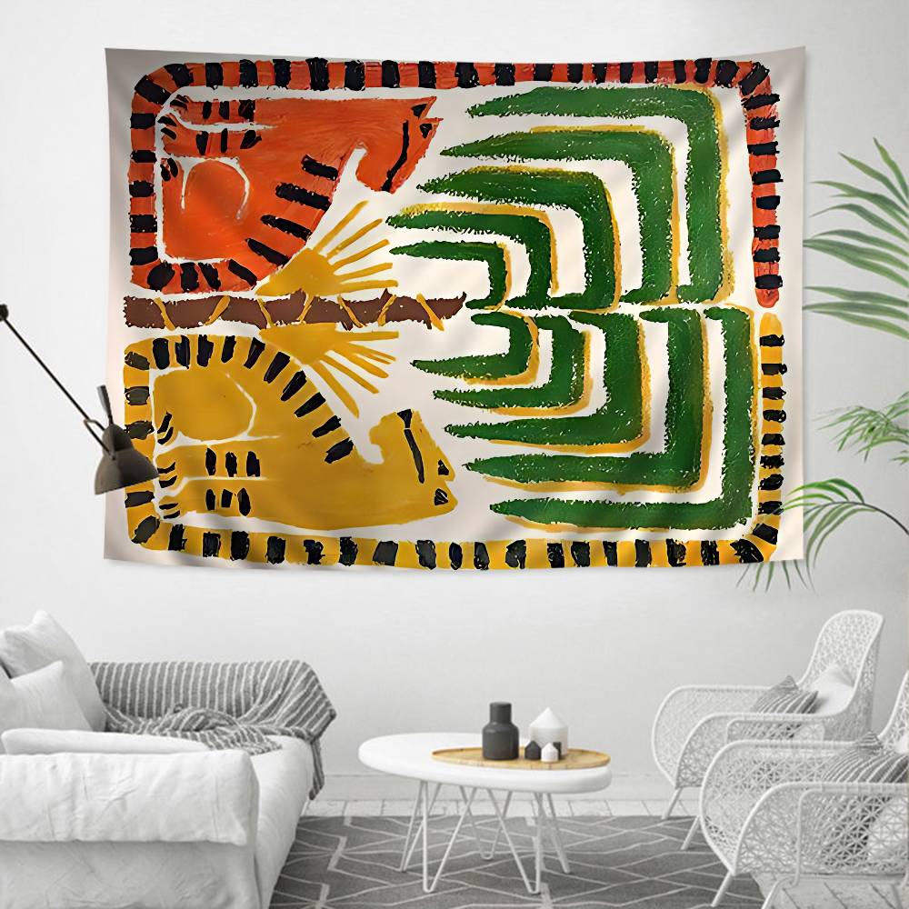 Ancient Egypt Abstract Tiger Leopard Hippie Wall Hanging Tapestries Bohemian Wall Tapestries Mandala INS Home Decor