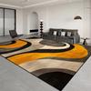 Loop Pile Modern Abstract Curve Design Household Carpet Thickened Non-slip Durable For Modern Living Room Decoration