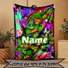 Custom Name Personalized Teenage Mutant Ninja Turtles Print Blanket, Home Decor, Bedroom, Sofa, Camping, Couch, Gifts for Birthday Christmas
