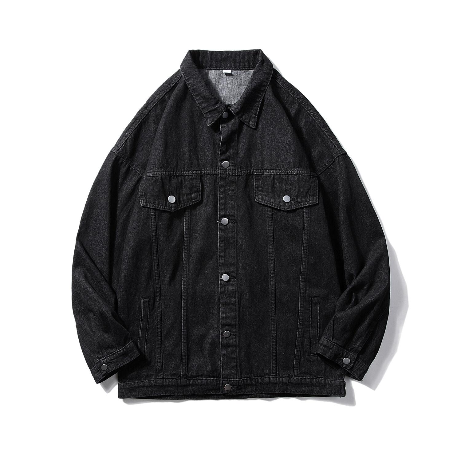 

Осенние мужские джинсовые куртки Мужские черные синие куртки Мужская джинсовая куртка Осенние ковбойские куртки Зимняя мужская мотоциклетная верхняя одежда оверсайз 3XL чёрный