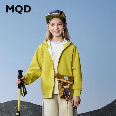 MQD Girls' 2025 Autumn Outdoor Casual Hooded Jacket