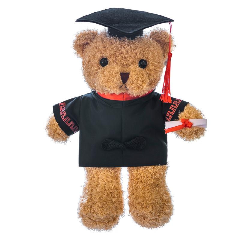 Graduation Season Dr. Bear Plush Doll Plush Toy Doll Rings Gift Grabber Doll