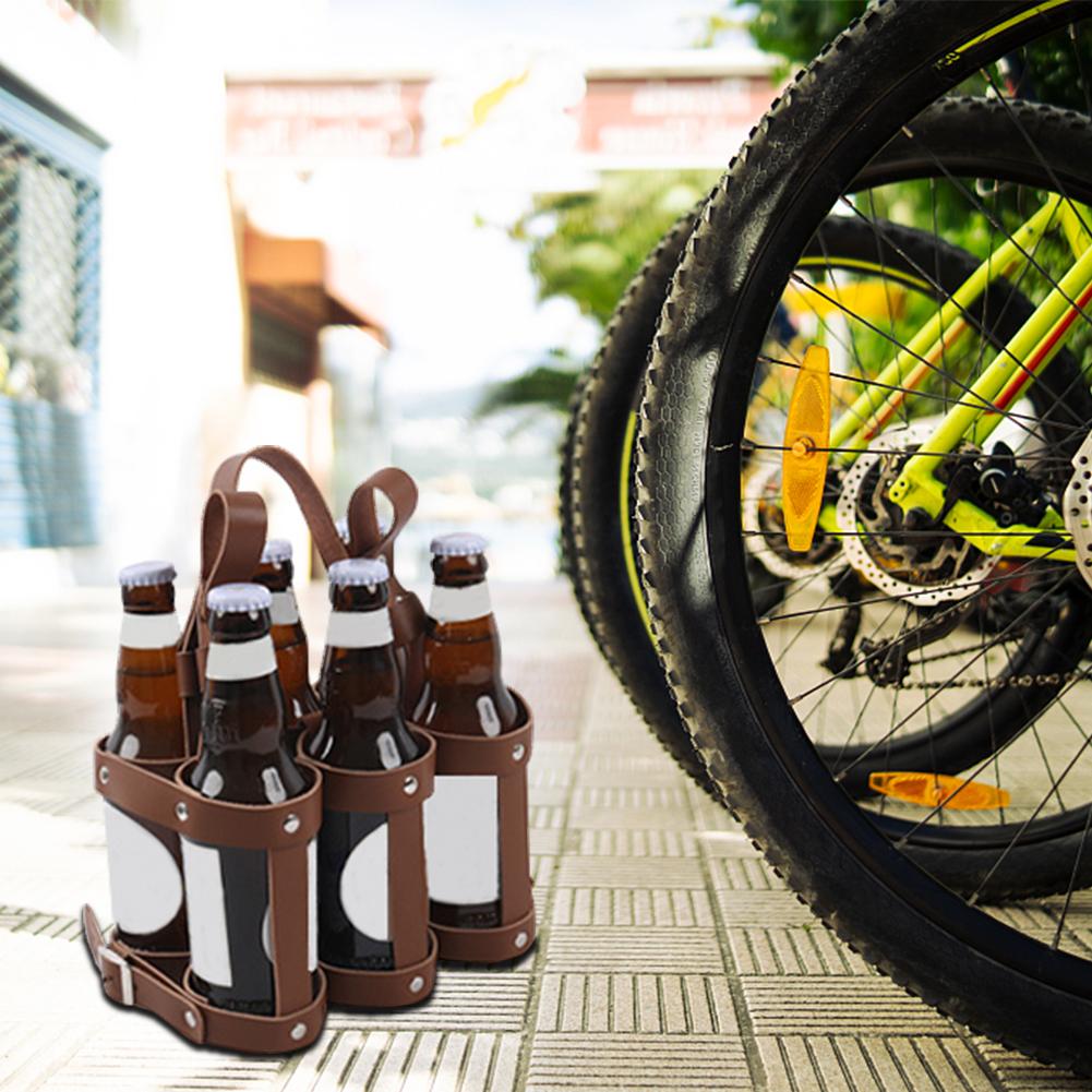 Confezione da 6 Portabottiglie di Birra Multifunzione Portabottiglie di Birra Telaio Creativo Cesto per Birra Antiscivolo per Campeggio all'Aperto
