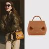 Light Luxury High-end Polene Classic Smiley Face Bag Cowhide Texture Niche Design Single Shoulder Crossbody Pig Bag Versatile