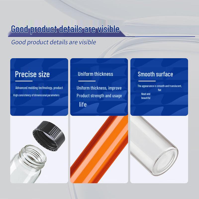 HNYH 20ml Transparent Plastic Sample Bottles (10-Pack)