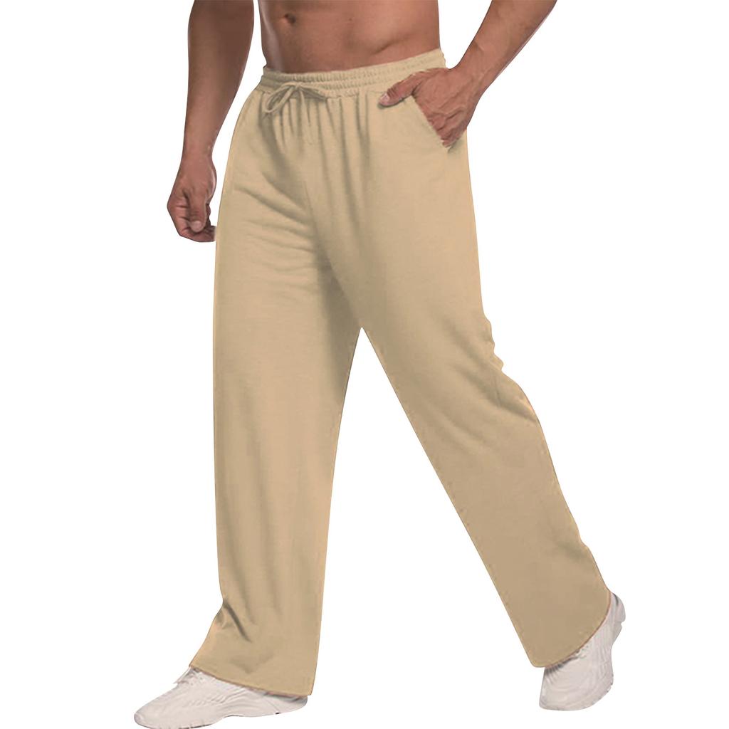 Men's Sweatpants with Drawstring and Elastic Waistband for Everyday Wear