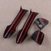 NEU Außentürgriff-Abdeckung Zierkappe Set Carbonfaser-Textur Passend für Mercedes Benz W246 W204 W212 X204 W166 W117 Linkslenker Schwarz