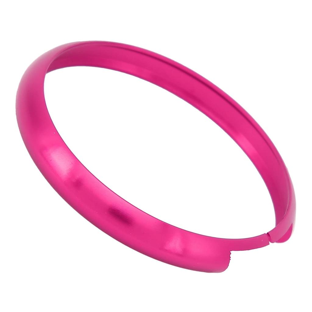 KIMISS Round Key Ring Remote Key Fob Ring Trim Aluminum Alloy for MINI R55