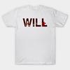 Men Black Print T-shirt Will Byers (Stranger Things) No-Cut Transfer Paper Print Cotton Tshirt