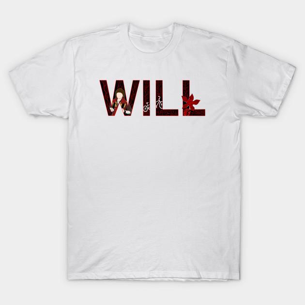

Men Black Print T-shirt Will Byers (Stranger Things) No-Cut Transfer Paper Print Cotton Tshirt 2XL білий