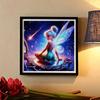 5D DIY Diamond Painting Decorative A Fairy Sitting Upright Full Round Drill Scenery Diamond Embroidery Cross Stitch Kits Home Decor Gift