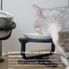 Adjustable Height Elevated Dog Bowl Single Metal Stand Neck Guard Cat Bowl Feeder Bowl Holder  Food