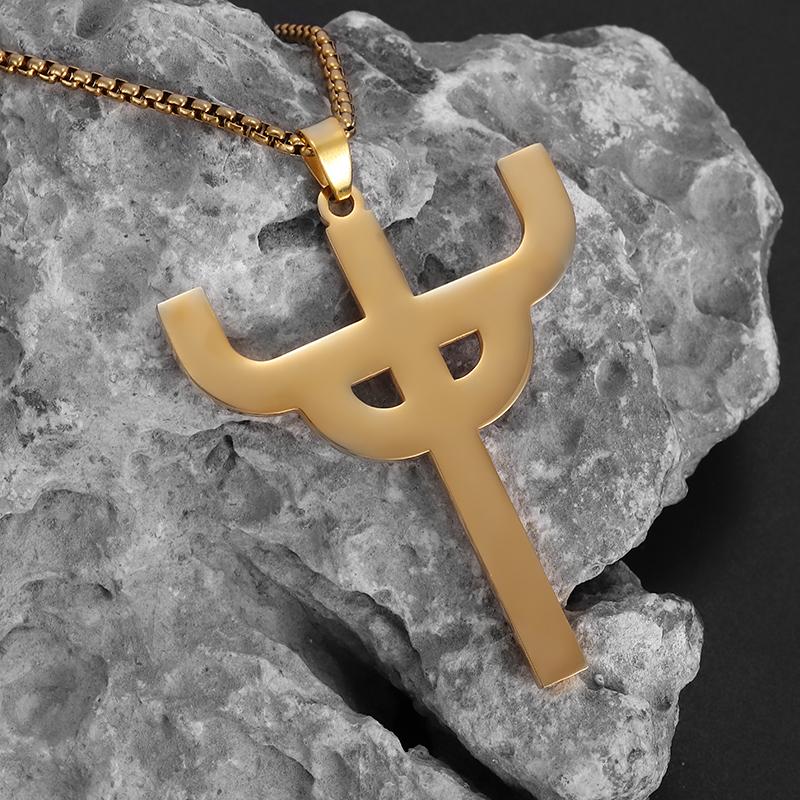 Stainless Steel Nordic Odin Rune Irish Celtic Trinity Knot Pendant Necklace Men Women Lucky Amulet Jewelry